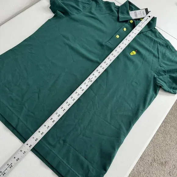 Swag Golf Masters Polo Shirt Mens Large Green Skull Logo Embroidered Performance - Picture 9 of 12